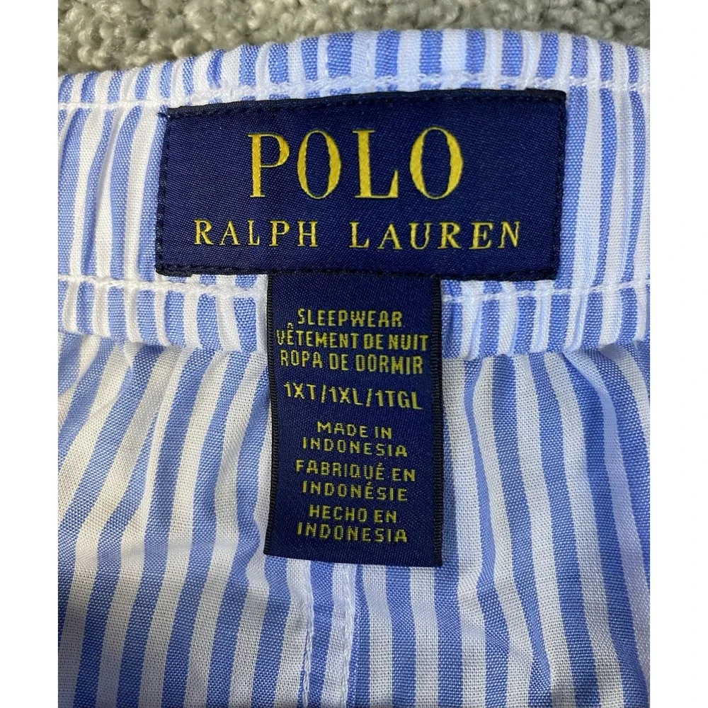 Polo Ralph Lauren Mens 1XT Pajamas Lounge Pant Sleepwear 100% Cotton Striped NWT